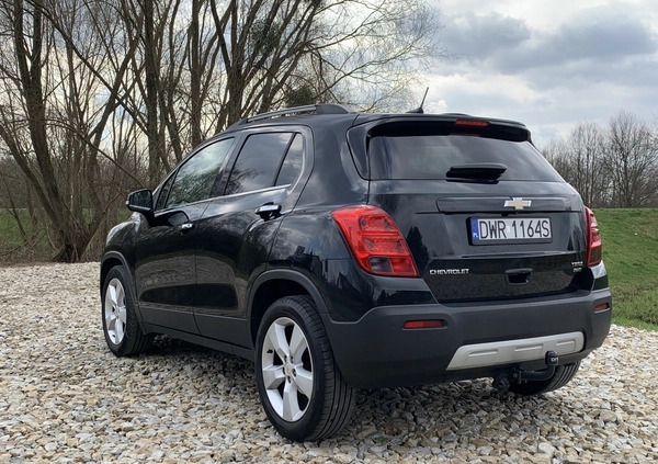 Chevrolet Trax cena 34900 przebieg: 237580, rok produkcji 2014 z Wrocław małe 742